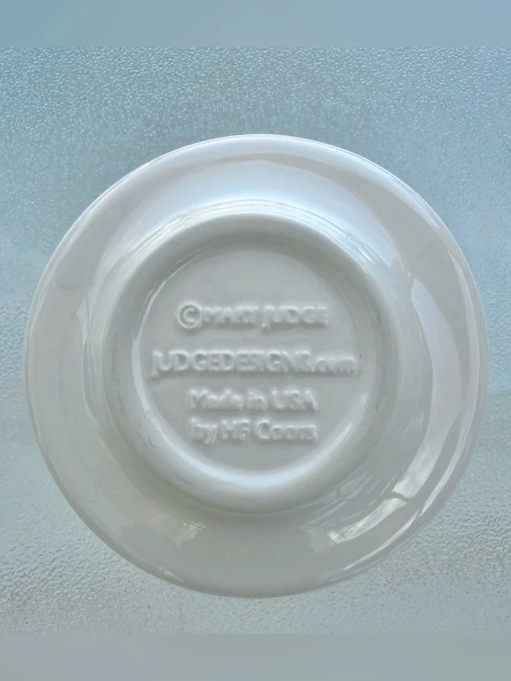 Mary Judge Terraced Heart Porcelain Ceramic Olive Oil Dipping Dish